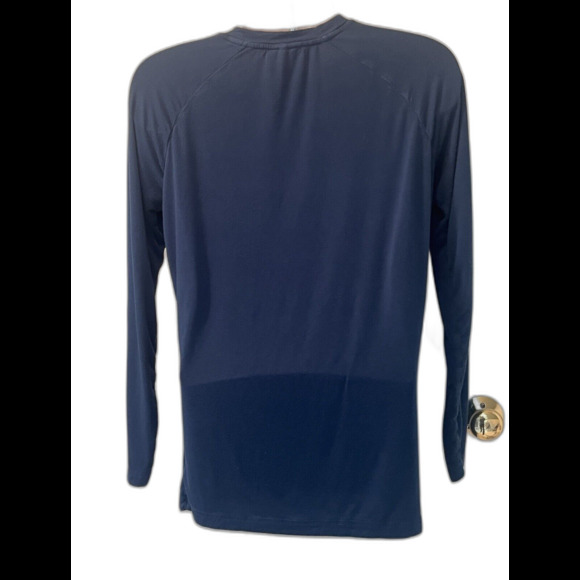 Alphalete Long Sleeve T shirt Mens M Teal Blue Pump Cover Workout Athleisure Gym - Picture 2 of 4